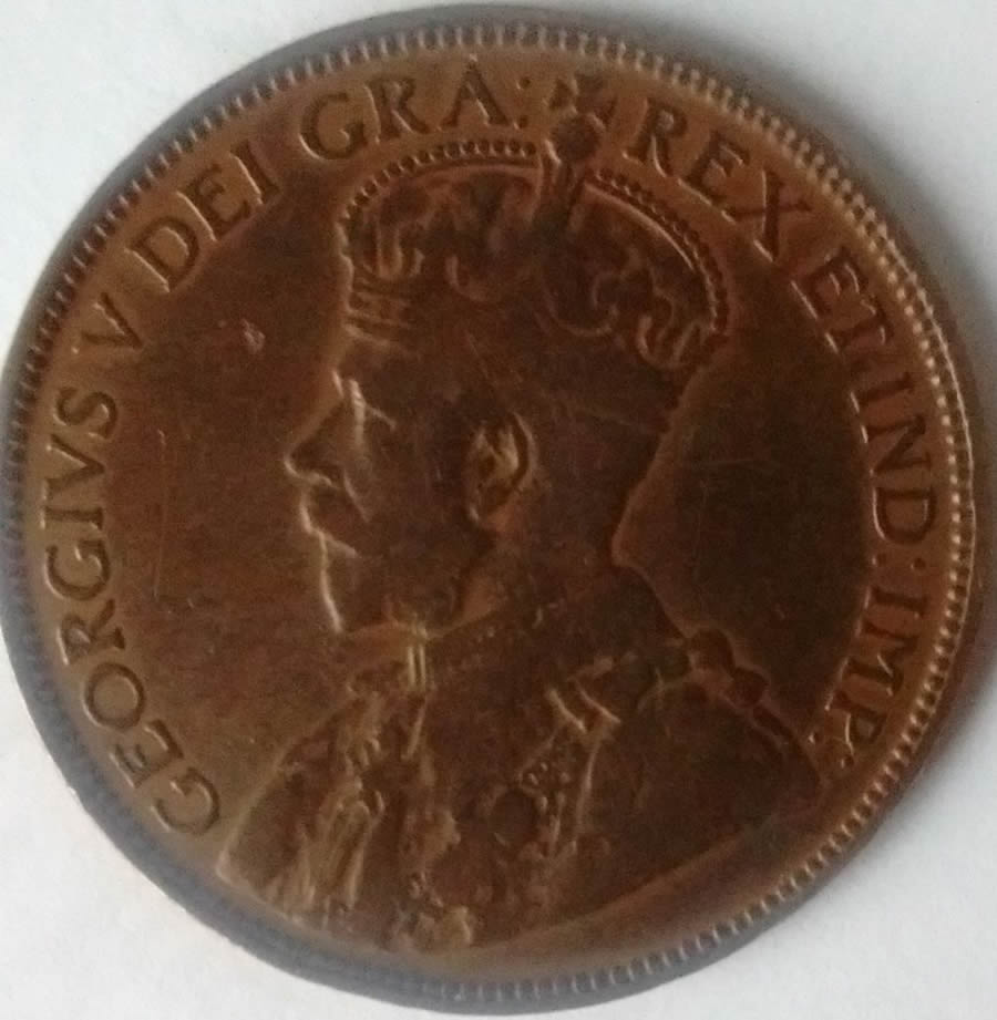 1917-NFLD-Large-One-Cent-X2-Grades-Pls